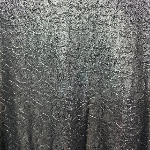 Studio 1940 Blouse Gray Silver Metallic Goth Grunge 26/28W - Picture 9 of 13